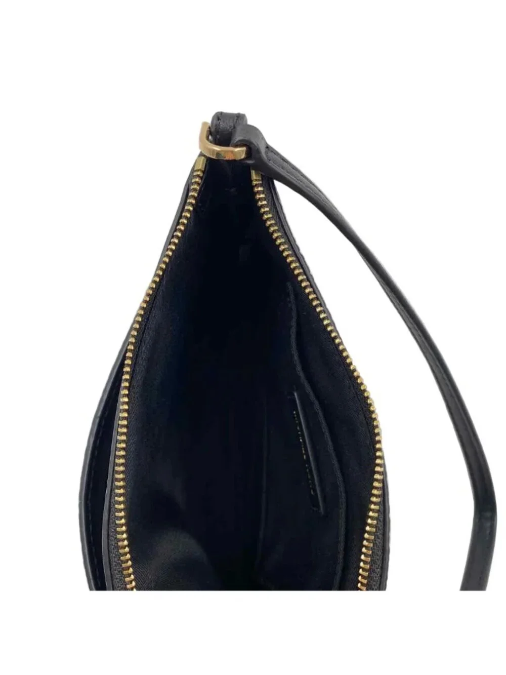MICHAEL KORS Black Pebble Leather Shoulder Bag Purse